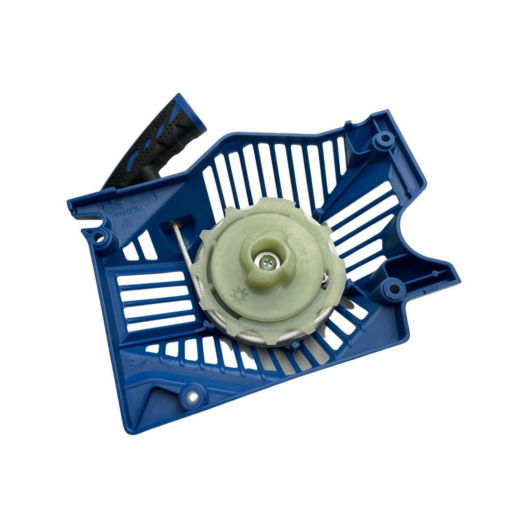 1271015 - replacement Recoil Starter Assembly for the Hyundai HYC6200X Petrol Chainsaw OEM spare part recoil mechanism