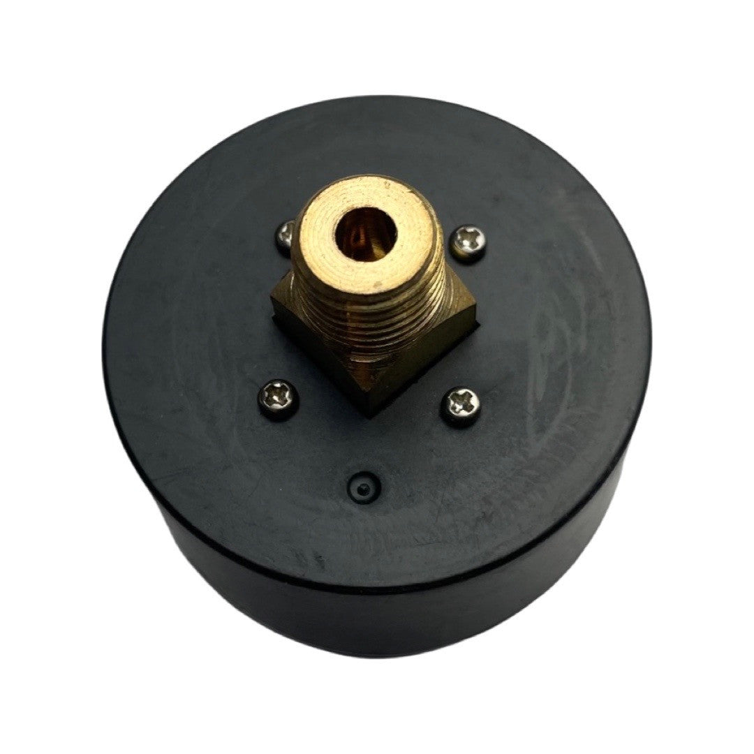 1121038 - replacement Tank Pressure Gauge (50) for the Hyundai HY3200S 200 Litre Air Compressor OEM spare part threaded fitting