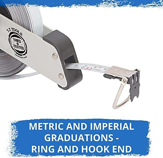 Tried & Tested Surveyors Tape- 30m Steel | TT140