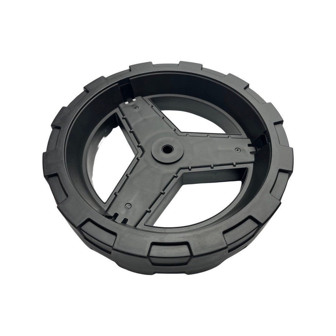 1355009 - replacement Front Wheel for the Hyundai HYSW1600E Artificial Grass Sweeper OEM spare part black plastic