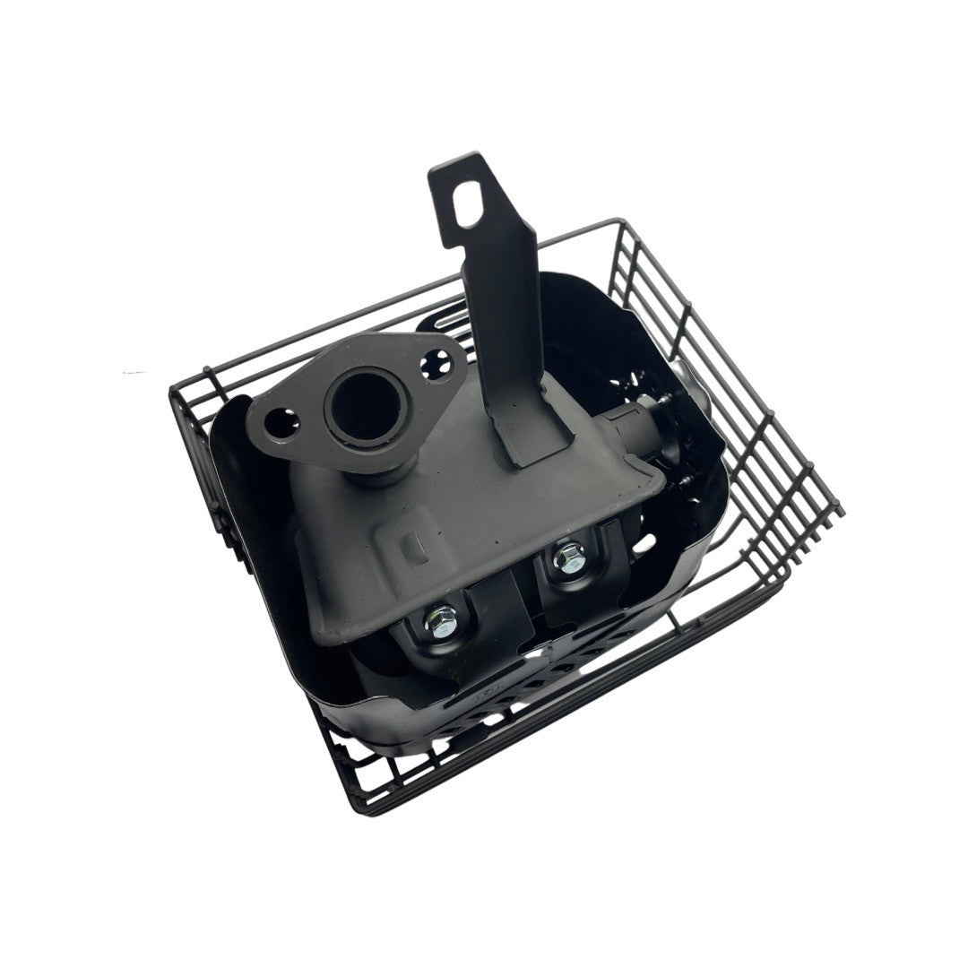 1001270-Replacement Exhaust Assembly the Hyundai HYSC210 Scarifier and Aerator black steel