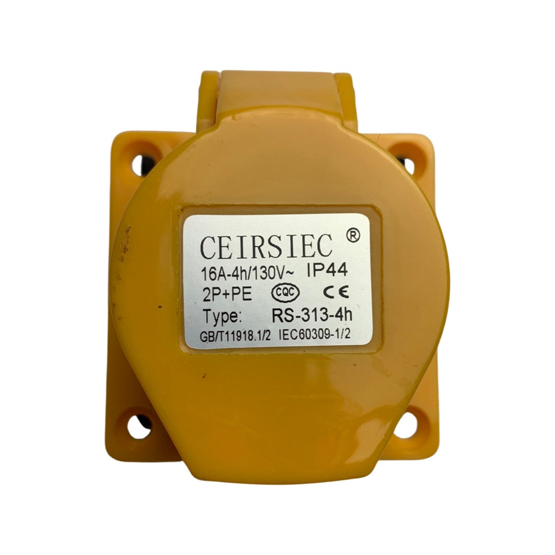 1023326-Genuine Replacement 110V-130V 16A Socket for a Selection of Hyundai Machines Front