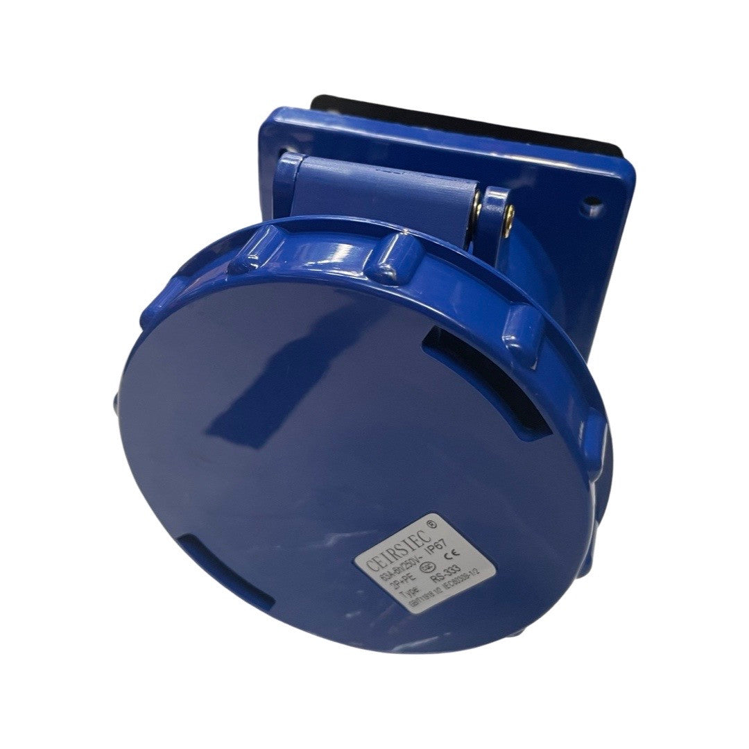 1039481-Genuine Replacement Single-Phase 63A IP67 Socket for a Selection of Hyundai Machines Front