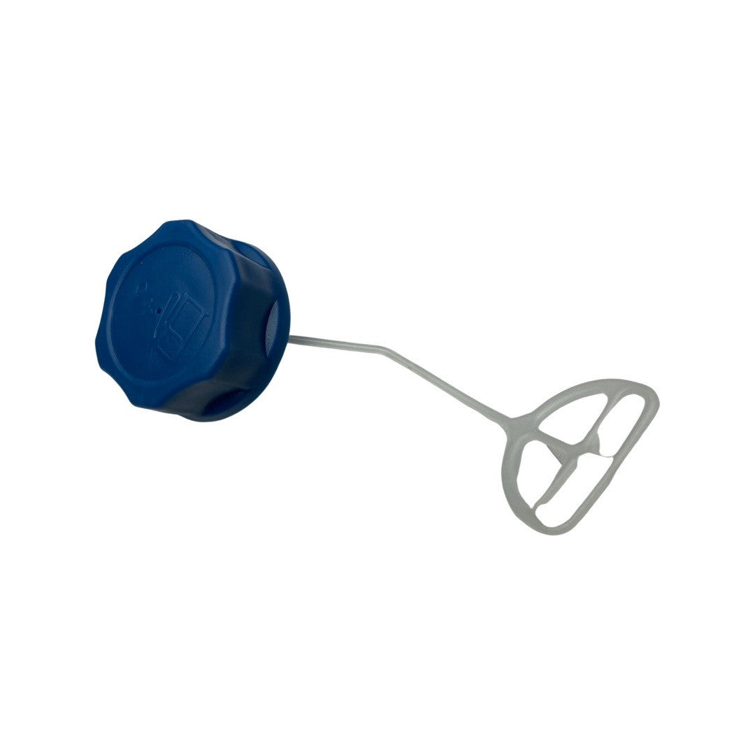 1154110 - replacement Fuel Cap for the Hyundai HYMT5200X Petrol Multi Tool OEM spare part blue