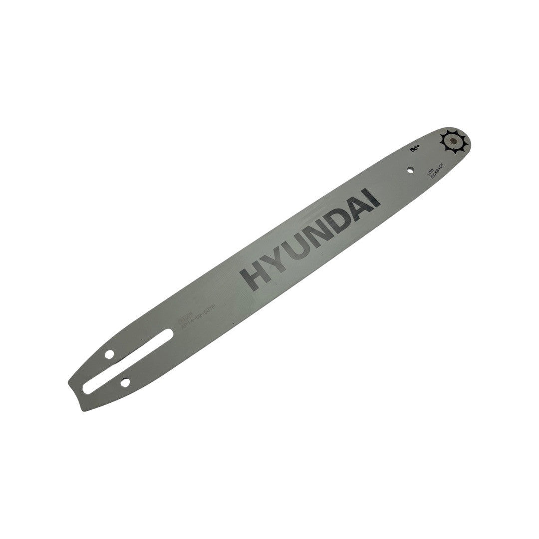 1128035 - replacement 14" Guide Bar for the Hyundai HYC1600E Electric Chainsaw OEM spare part steel full view rear