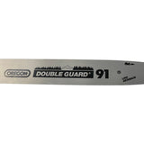 1129046 - replacement 16 inch Oregon Guide Bar for the Hyundai HYC2400E Electric Chainsaw OEM spare part double guard