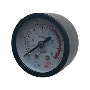 1121036 - replacement Line Pressure Gauge for the Hyundai HY3200S Air Compressor OEM spare part threaded brass fitting
