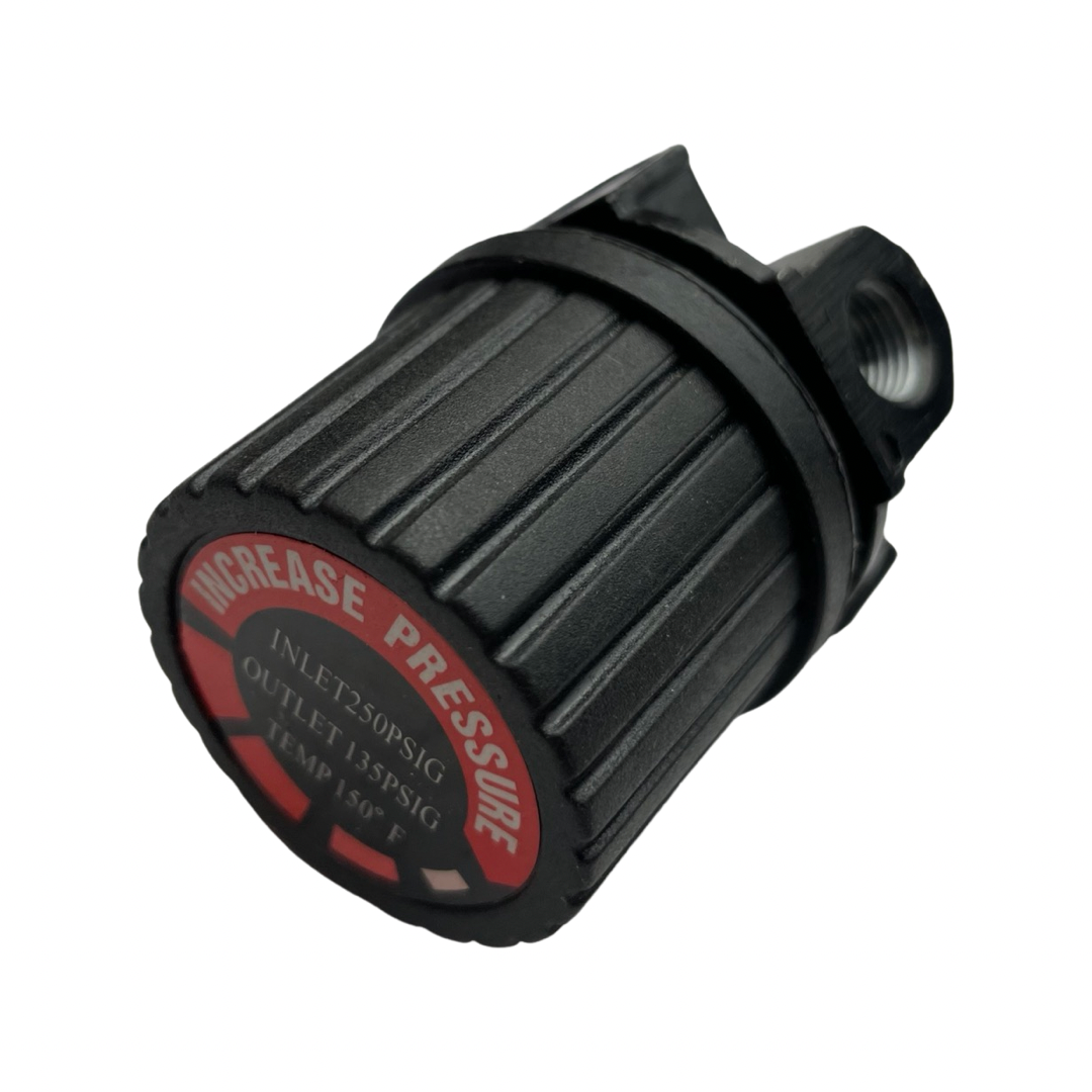 1125024 - replacement Regulator for the Hyundai HY140200PES 100 Litre Air Compressor OEM spare part black / red
