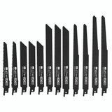 JCB 12 PIECE RECIPROCATING SAW BLADE SET | JCB-PTA-12RS - Blade Set