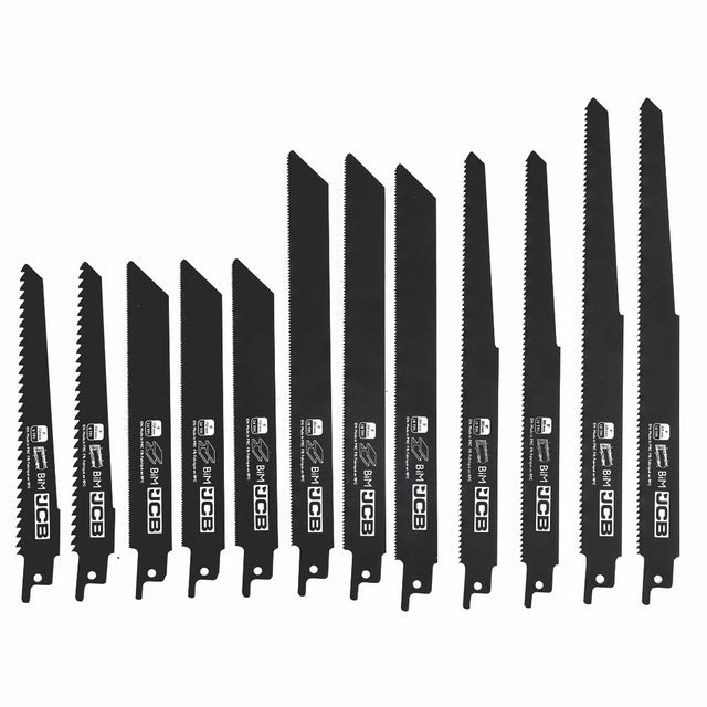 JCB 12 PIECE RECIPROCATING SAW BLADE SET | JCB-PTA-12RS - Blade Set