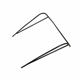 1148131 - Genuine Replacement Metal Bracket for Selected Hyundai Machines Complete Bottom