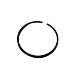 1001144 - Genuine Replacement Piston ring for Selected Hyundai Machines Front