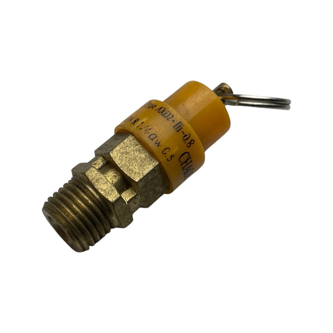 1116039 - replacement CE Safety Valve for the Hyundai HY30100V 100 Litre Air Compressor OEM spare part threaded brass fitting