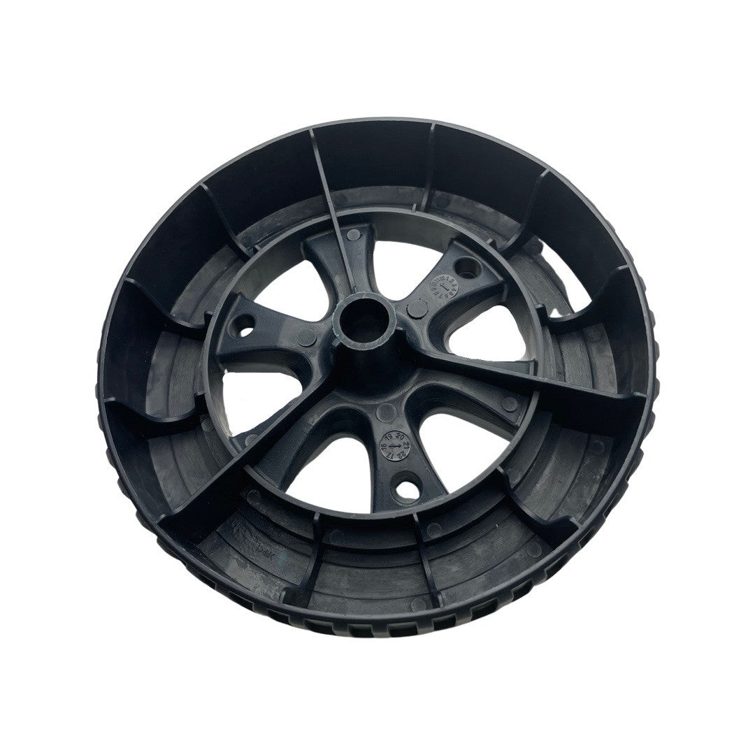 1358097 - replacement 7" Wheel For Hyundai HYCH2800ES Garden shredder OEM spare part spoked wheel rear