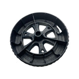 1358097 - replacement 7" Wheel For Hyundai HYCH2800ES Garden shredder OEM spare part spoked wheel rear