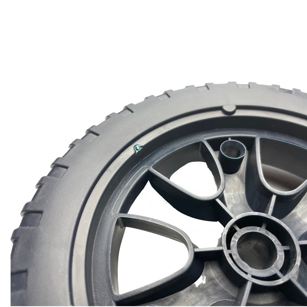 1358097 - replacement 7" Wheel For Hyundai HYCH2800ES Garden shredder OEM spare part treaded plastic wheel