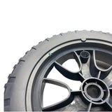 1358097 - replacement 7" Wheel For Hyundai HYCH2800ES Garden shredder OEM spare part treaded plastic wheel