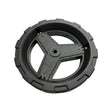 1318030 - replacement Rear Wheel for the Hyundai HYSC1800E Electric Lawn Scarifier and Aerator OEM spare part black plastic