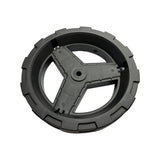 1318030 - replacement Rear Wheel for the Hyundai HYSC1800E Electric Lawn Scarifier and Aerator OEM spare part black plastic