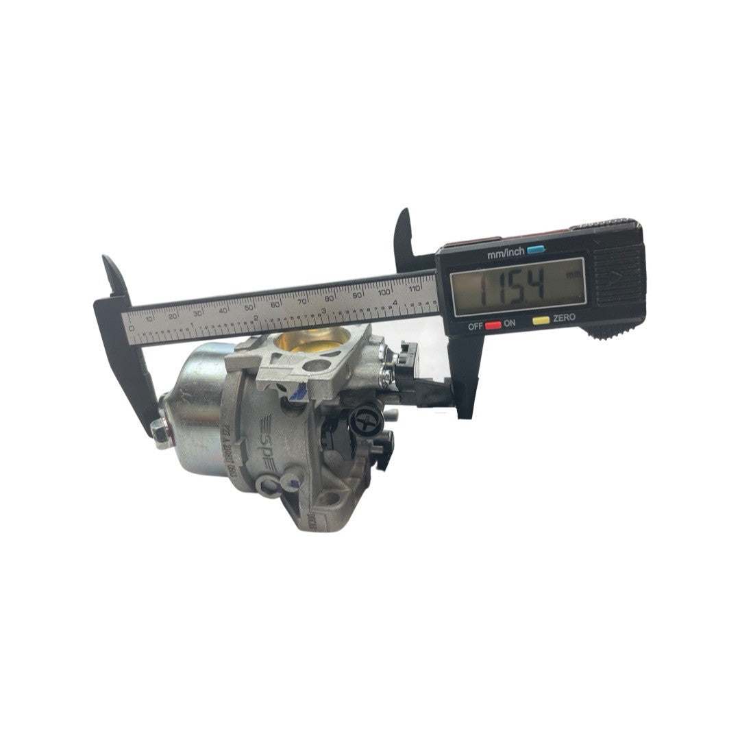 1100156 - replacement Carburettor Assembly for the Hyundai HYTR150 Petrol Trencher OEM measured length