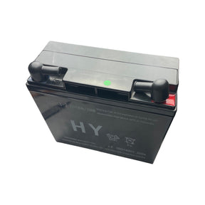 1007018 - replacement 12V Battery for the Hyundai HY3500RVI Petrol Leisure Generator OEM spare part sealed black