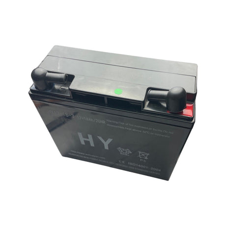 1007018 - replacement 12V Battery for the Hyundai HY3500RVI Petrol Leisure Generator OEM spare part sealed black
