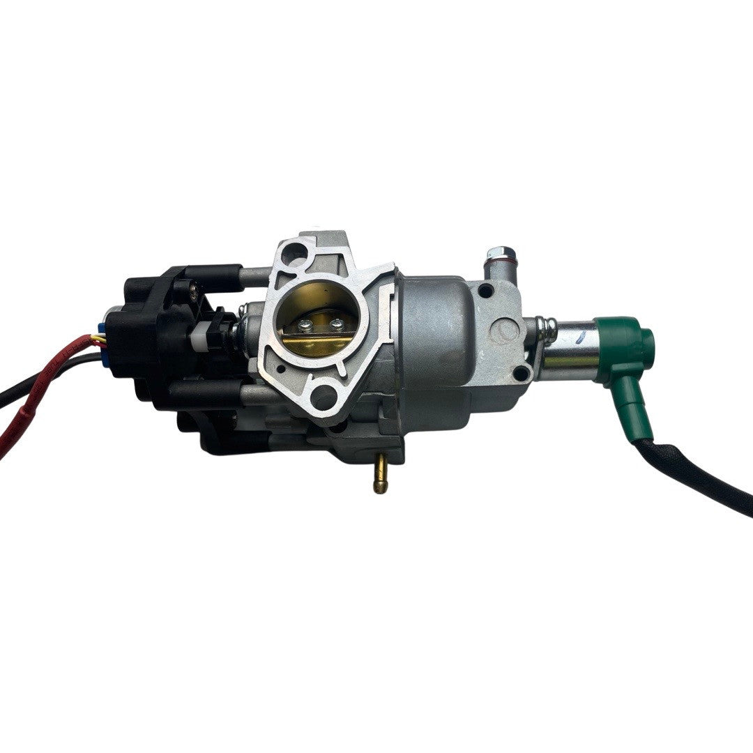 1009011 - replacement Carburettor Assembly for the Hyundai HY3500RVI Petrol Leisure Generator OEM spare part stepper motor