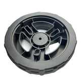 1355030 - replacement Rear Wheel for the Hyundai HYSW1600E Artificial Grass Sweeper OEM spare part black plastic