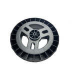 1355030 - replacement Rear Wheel for the Hyundai HYSW1600E Artificial Grass Sweeper OEM spare part black