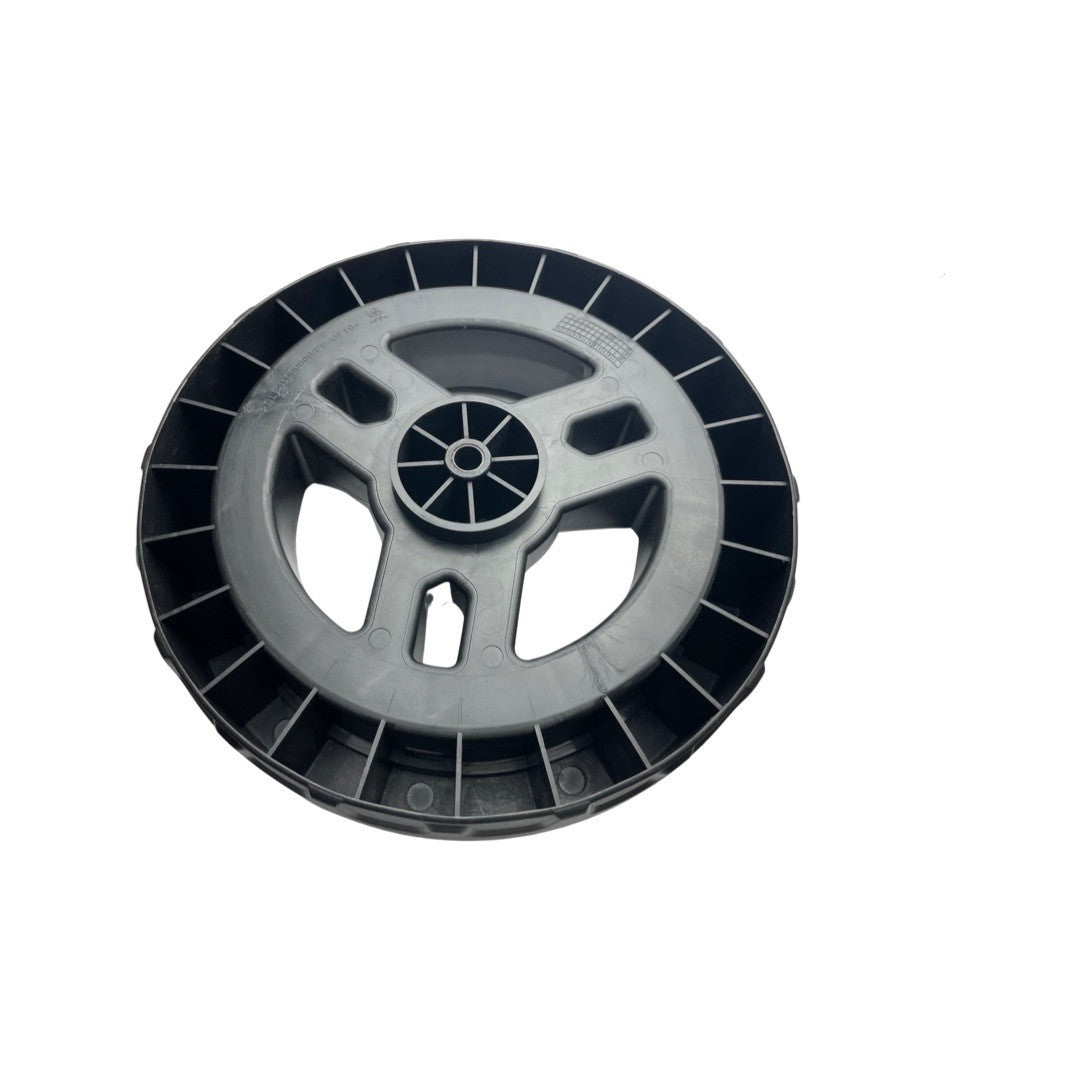 1355030 - replacement Rear Wheel for the Hyundai HYSW1600E Artificial Grass Sweeper OEM spare part black