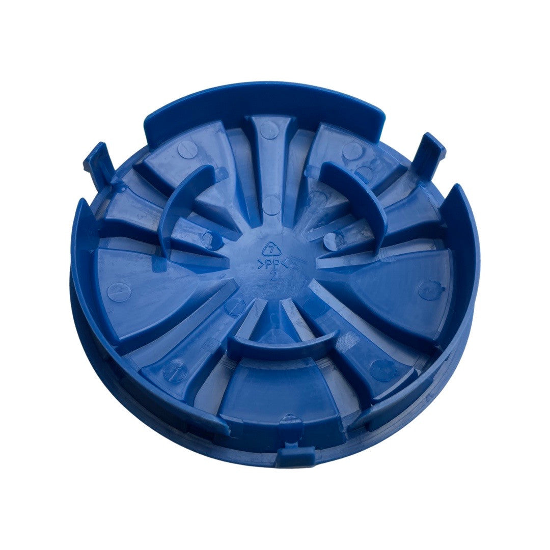 1355032 - replacement Rear Wheel Cover for the Hyundai HYSW1600E Artificial Grass Sweeper OEM spare part blue