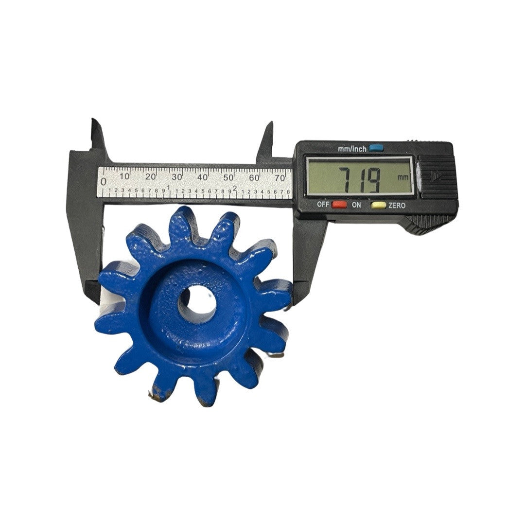 1101033 - replacement Drum Drive Pinion for the Hyundai HYCM160 Portable Electric Cement Mixer OEM spare part measured