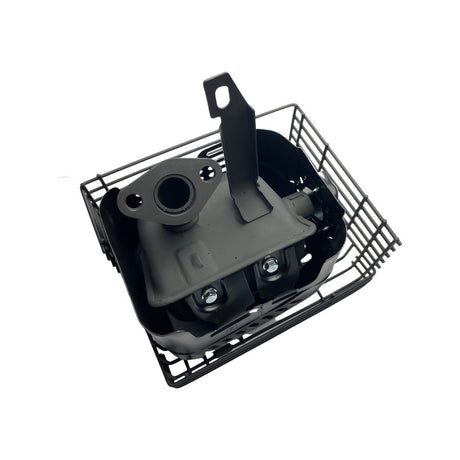 1001270-Replacement Exhaust Assembly the Hyundai HYSC210 Scarifier and Aerator black steel