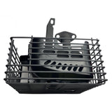 1001270-Replacement Exhaust Assembly the Hyundai HYSC210 Scarifier and Aerator black steel mesh guard