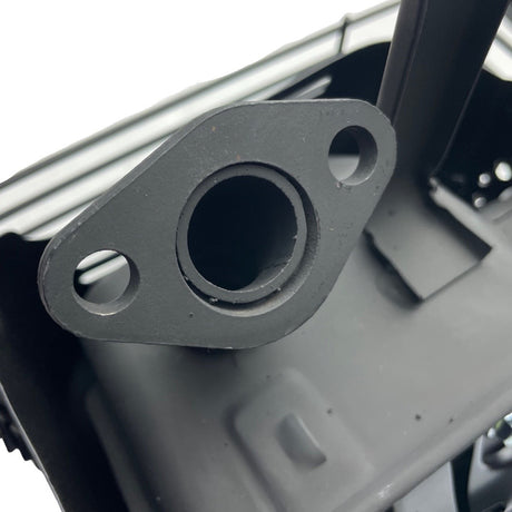 1001270-Replacement Exhaust Assembly the Hyundai HYSC210 Scarifier and Aerator black steel mesh