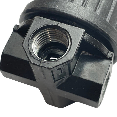 1116037 - replacement Regulator for the Hyundai HY30100V 100 Litre Air Compressor OEM spare part threaded fitting close up