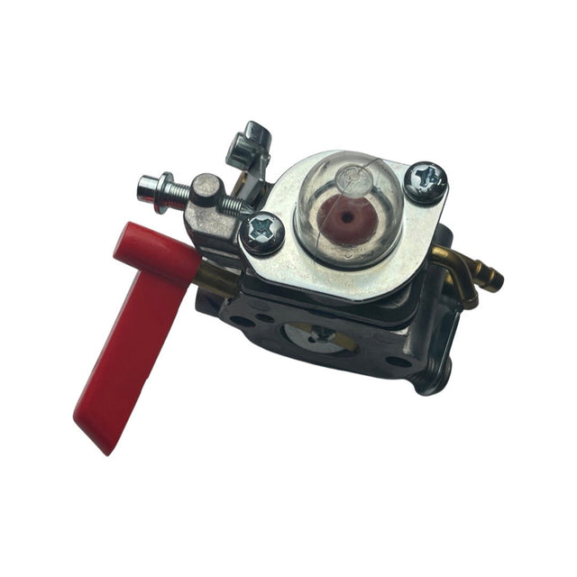 1328109 - replacement Carburettor for the Hyundai HYHT2600X Petrol Hedge Trimmer OEM spare part red choke switch / plastic fuel primer