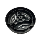 1374021 - replacement Rear Wheel for the Hyundai HYSC1500E Electric Lawn Scarifier and Aerator OEM spare part black plastic
